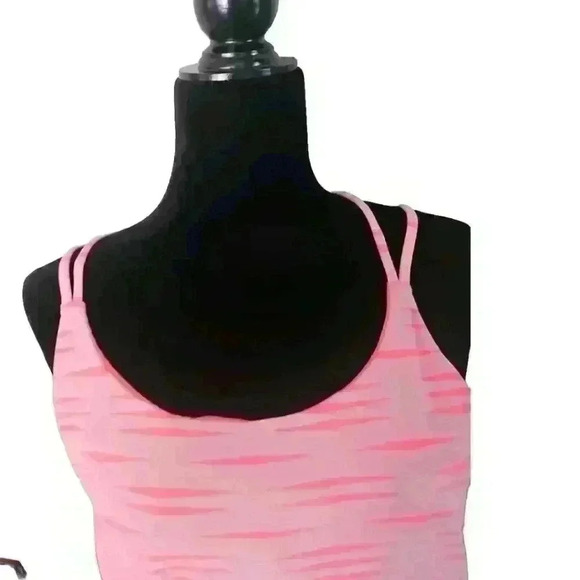 Athleta Womens Orange And White Striped Ariel Venice Strappy Swim Dress LP - Picture 4 of 14